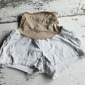 Jessica Simpson Maternity distressed shorts